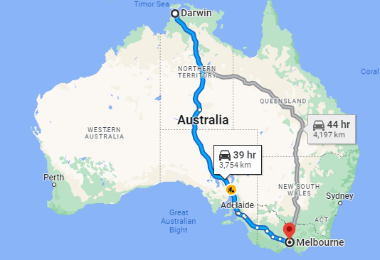 relocating from darwin to melbourne and need to transport your car